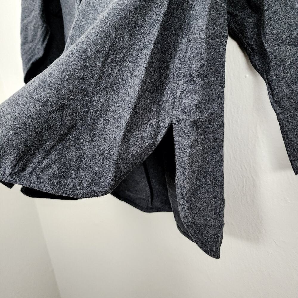 NEW Everlane Gray Flannel Oversized Organic Cotton Shacket Lightweight Jacket - Picture 9 of 15